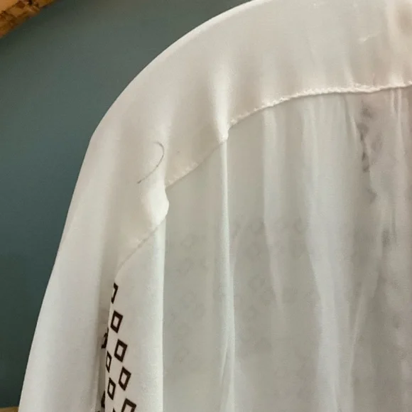 NWT Free People Kimono Maxi Dress in Pearl and Brown - Picture 16 of 16